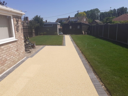 New Resin Patio & Steps – Harwich