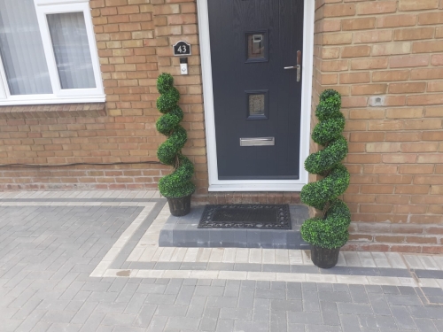 New Block Paving Driveway, Steps, Landscaping – Chelmsford
